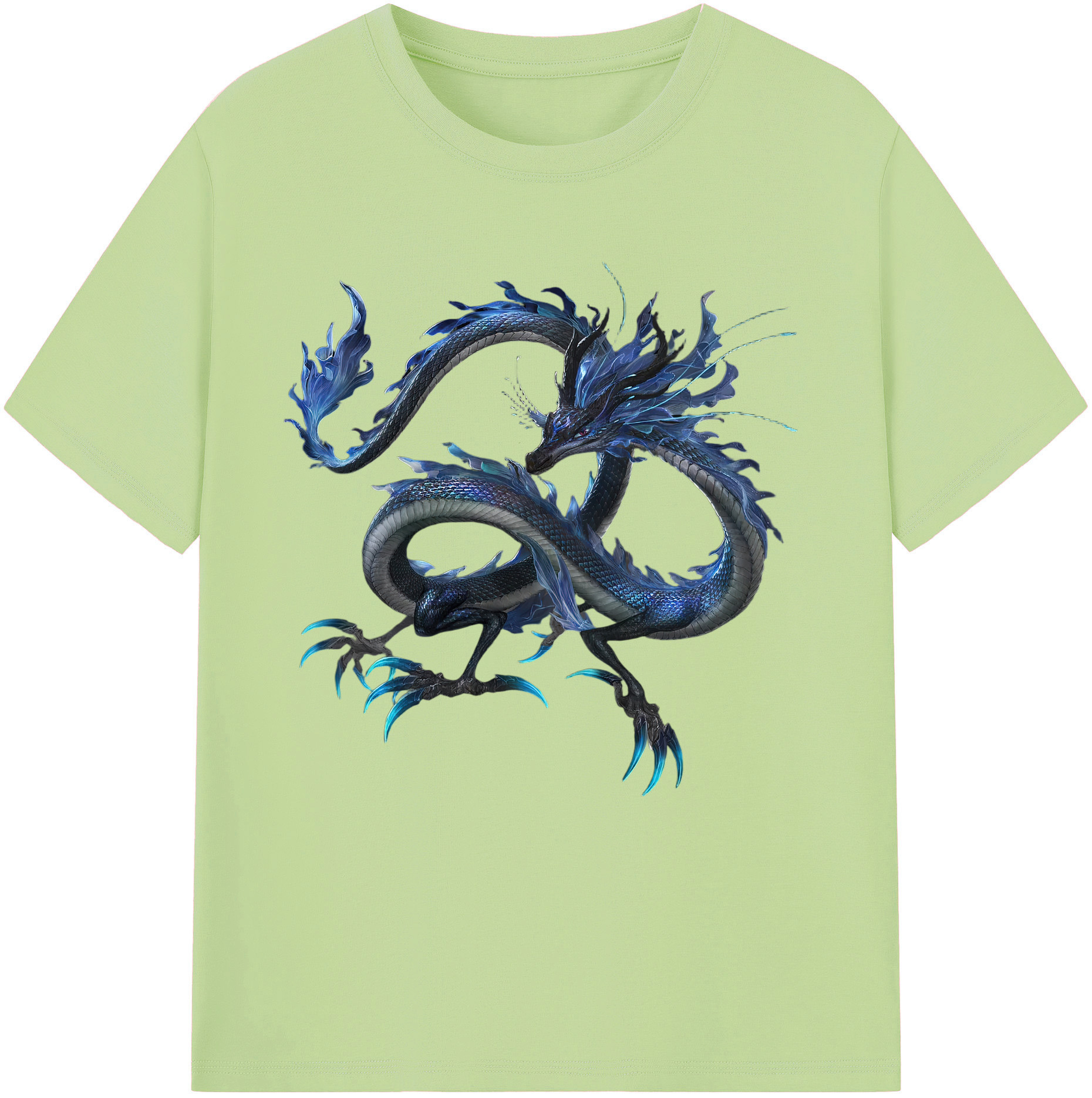 （画像用） Ne Zha 2 ナタ 魔童の大暴れ 綿100％半袖Tシャツ（フロントプリント）
